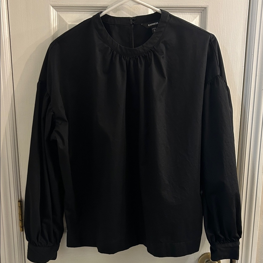 Express Black Long Sleeve Top